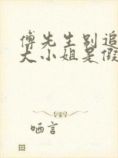 傅先生别追了,大小姐是假的短剧免费观看