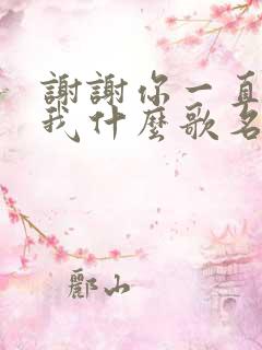 谢谢你一直包容我什么歌名