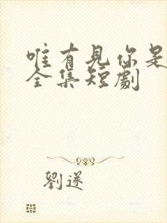 唯有见你是青山全集短剧