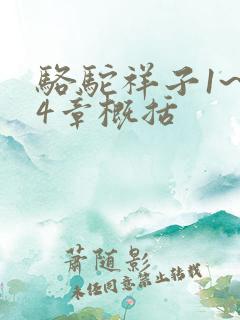 骆驼祥子1~24章概括