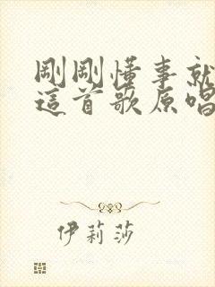 刚刚懂事就老了这首歌原唱