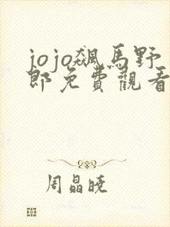 jojo飙马野郎免费观看彩漫