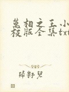 万相之王小说精校版全集txt