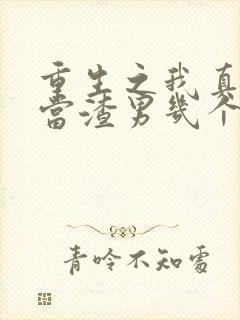 重生之我真没想当渣男几个女主