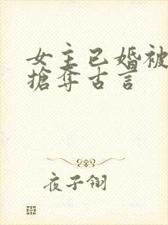 女主已婚被男主抢夺古言