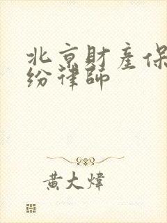 北京财产保全纠纷律师