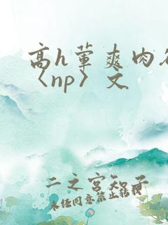 高h荤爽肉欲文〈np〉文