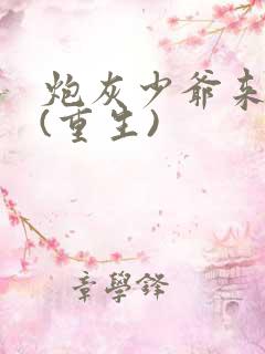 炮灰少爷来逆袭(重生)