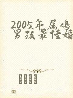 2005年属鸡男孩最佳婚配属相