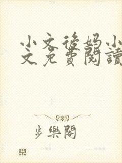 小文后妈小说全文免费阅读最新章节