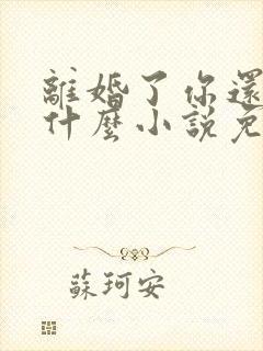 离婚了你还纠缠什么小说免费阅读