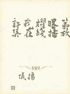 许我耀眼第11集在线播放免费观看