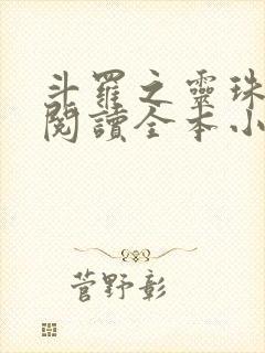 斗罗之灵珠神剑阅读全本小说