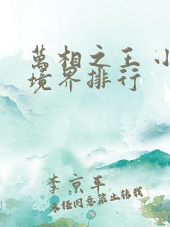 万相之王 小说境界排行