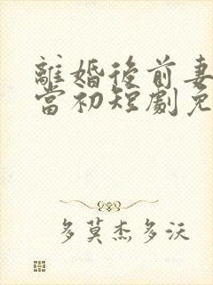 离婚后前妻悔不当初短剧免费观看