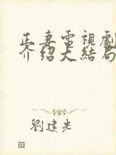 正妻电视剧剧情介绍大结局