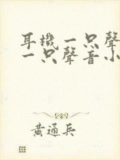 耳机一只声音大一只声音小怎么办