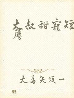 大叔甜宠短剧推荐