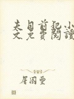 夫目前犯小说全文免费阅读