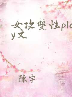 女攻双性play文