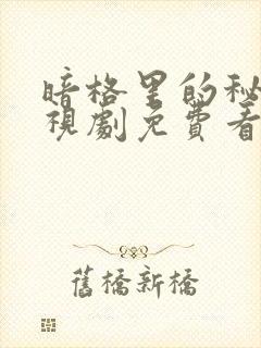 暗格里的秘密电视剧免费看