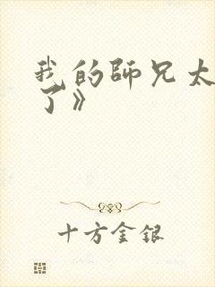 我的师兄太稳健了》