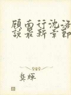 顾南行沈洛棠小说最新章节更新内容