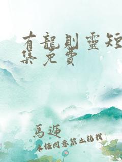 有龙则灵短剧全集免费