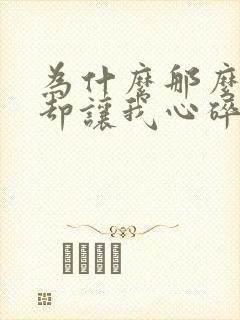 为什么那么爱你却让我心碎歌名