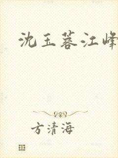 沈玉蓉江峰小说