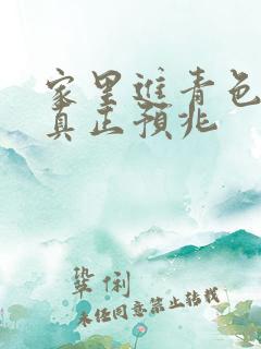 家里进青色蛇的真正预兆