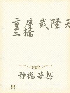 重庆 武隆天生三桥