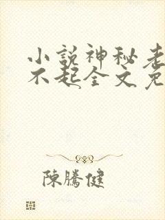 小说神秘老公惹不起全文免费阅读