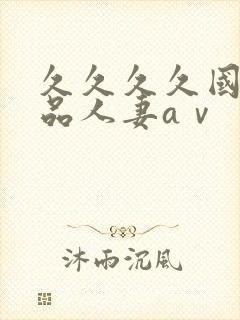 久久久久国产精品人妻aⅴ