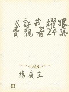 《许我耀眼》免费观看24集电视剧