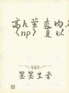 高h荤爽肉欲文〈np〉夏以昼