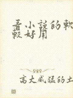 看小说的软件比较好用