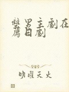 双男主剧在线推荐日剧