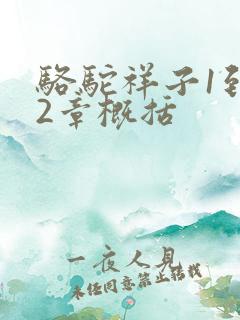 骆驼祥子1到12章概括