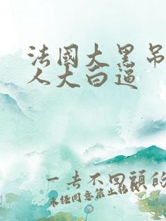 法国大黑吊操女人大白逼