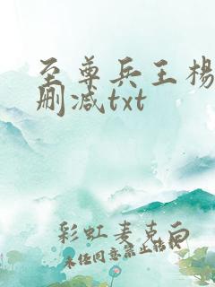 至尊兵王杨浩无删减txt