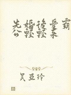 先婚后爱霸道老公轻轻来