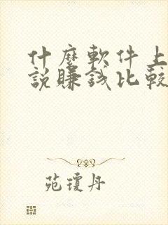 什么软件上写小说赚钱比较多