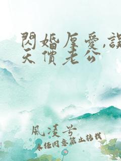 闪婚厚爱,误嫁天价老公