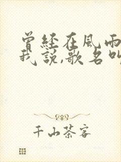 曾经在风雨中对我说,歌名叫什么?