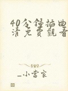 40分钟插曲高清免费观看