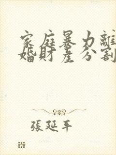 家庭暴力离婚离婚财产分割