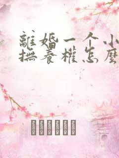 离婚一个小孩子抚养权怎么判定