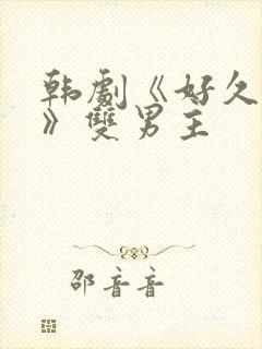 韩剧《好久不见》双男主