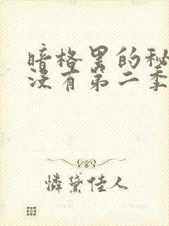 暗格里的秘密有没有第二季